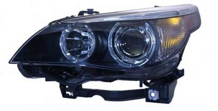 BMW Headlight Assembly - Driver Side (Xenon) 63127160197 - Hella 163083005